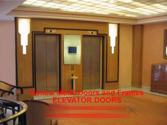 Hollow metal doors, frames and architectural door